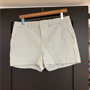 LOFT Striped Women's Denim/Chino Shorts NWT - 6